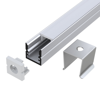 Difusor de aluminio de la luz de tira del LED, protuberancia superficial del soporte LED para el cine del gimnasio