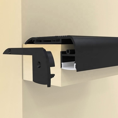 material de la aleación de aluminio 6063 T5 del color negro del perfil de la placa de yeso LED del 1m los 2m