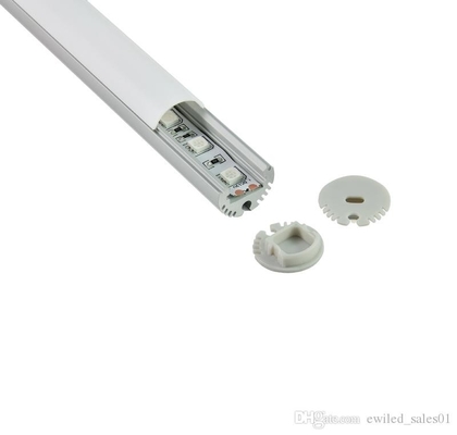 Perfil de aluminio 20m m x 20m m del canal de luz de tira de la protuberancia LED