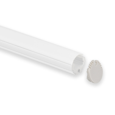 Perfil de aluminio 20m m x 20m m del canal de luz de tira de la protuberancia LED