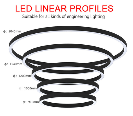 Vivienda de aluminio del perfil para el OEM flexible Bendable de las luces de tira del LED