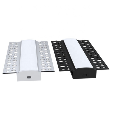 Enyese el canal de aluminio del negro LED del techo, material de la aleación 6063 del perfil del yeso