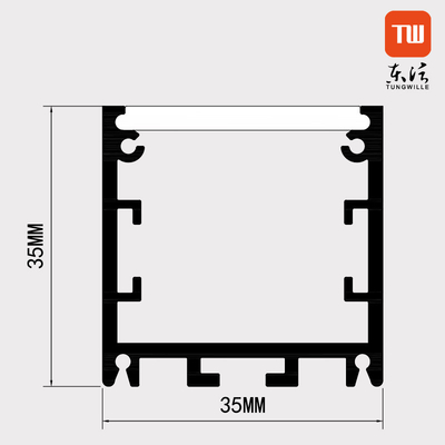 Perfil circular industrial del LED, perfil plástico redondo del LED con el doblez de Decoiling