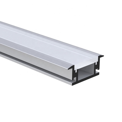 U forma la pintura anodizada canal ahuecada de los perfiles del LED para la iluminación del piso