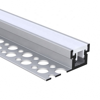 color plata de aluminio del perfil del cartón yeso LED de 35m m con el difusor