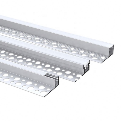 color plata de aluminio del perfil del cartón yeso LED de 35m m con el difusor