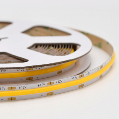 tiras de la MAZORCA LED de la anchura de 8m m, tira blanca caliente DC de 3000k LED 12 voltios