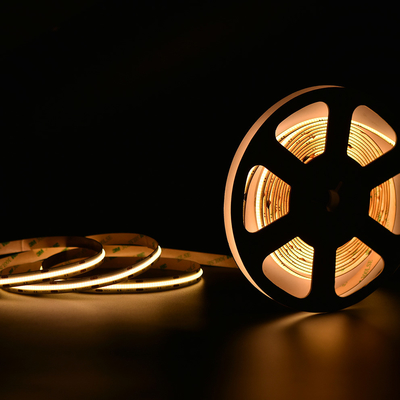 tiras de la MAZORCA LED de la anchura de 8m m, tira blanca caliente DC de 3000k LED 12 voltios