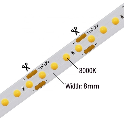 luz de la cuerda de 160chip 160led LED, luz de tira del LED 12v 3000K 4000K