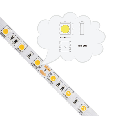 5050 luces de tiras flexibles de SMD LED DC24V 12V para el OEM de las tiendas de la exhibición