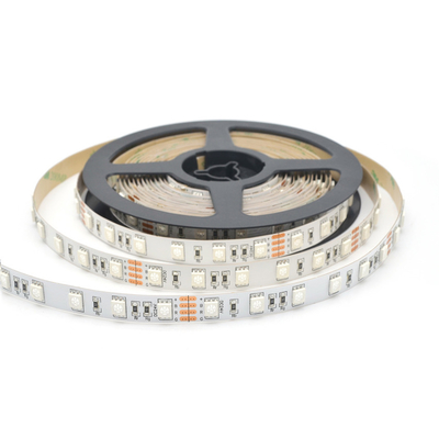 Sistema flexible RGB DC 24V 12V 60 LED de la luz de tira del LED 5050 para el edificio