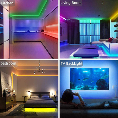 Prenda impermeable de la tira del RGB LED del control 5050 de Bluetooth APP para la decoración al aire libre interior