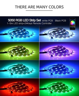 Color del RGB de las luces de tira del USB 5V Smart LED 5050 para el certificado del CE del fondo de la TV
