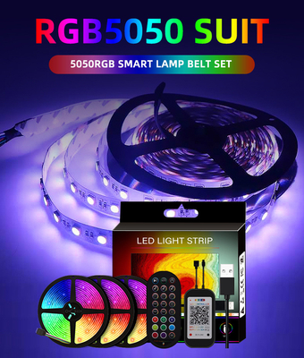 Color del RGB de las luces de tira del USB 5V Smart LED 5050 para el certificado del CE del fondo de la TV