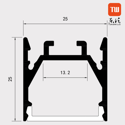 Perfil circular del montaje superficial LED, OEM de aluminio flexible de los perfiles del canal