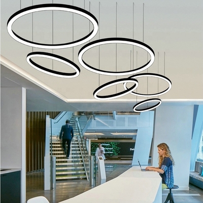 Perfil circular del montaje superficial LED, OEM de aluminio flexible de los perfiles del canal
