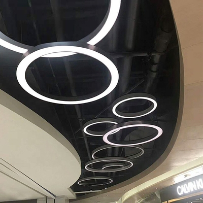 Perfil circular del montaje superficial LED, OEM de aluminio flexible de los perfiles del canal