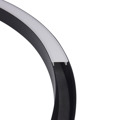 Perfil circular del montaje superficial LED, OEM de aluminio flexible de los perfiles del canal
