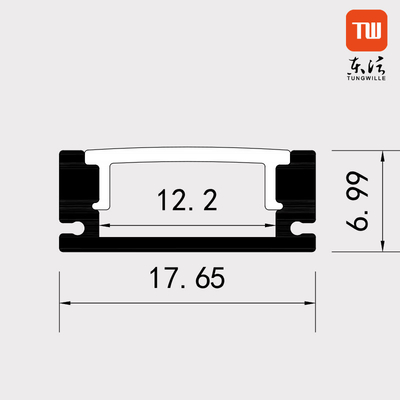 Perfiles de aluminio del guardarropa de la oficina para el ODM llevado del OEM de las luces de tira