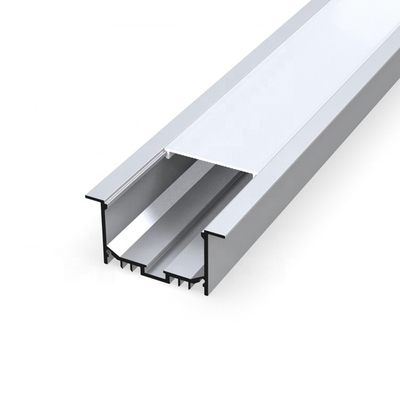 Perfil suspendido flexible del LED, color plata de aluminio de la luz de tira del perfil LED del OEM