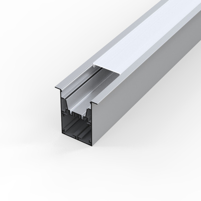 Luz de alta calidad anodizada LED de aluminio, perfiles de aluminio de plata del perfil del canal