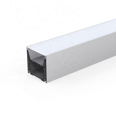 Perfil de aluminio blanco de plata 80m m x 76m m de las luces de tira del LED para el guardarropa