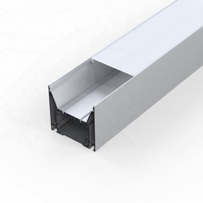 Perfil de aluminio blanco de plata 80m m x 76m m de las luces de tira del LED para el guardarropa