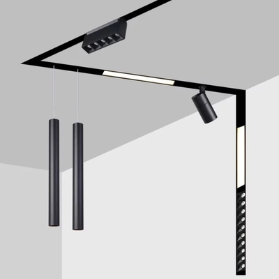 Pista de iluminación magnética Trimless de 48V para dormitorio de hotel de cocina