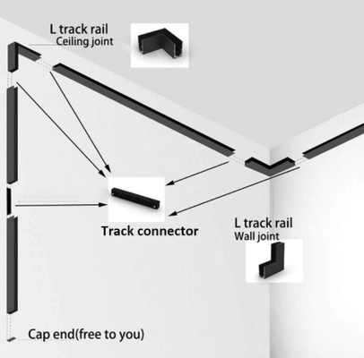 10W ahuecó la superficie de aluminio de la pista magnética del LED para la luz pendiente