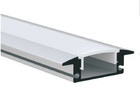 Perfiles ahuecados anodizados del LED, superficial de aluminio de la protuberancia del LED montado