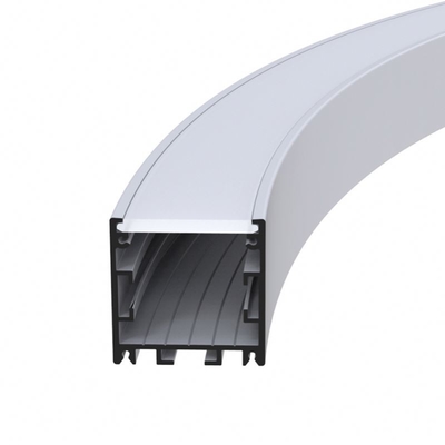 Perfil circular de aluminio anodizado del LED, perfil linear de 35×35m m LED
